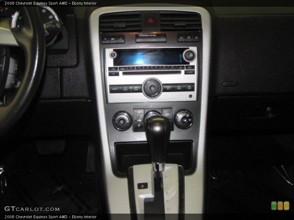 Ebony Interior Controls for the 2008 Chevrolet Equinox Sport AWD #45980720