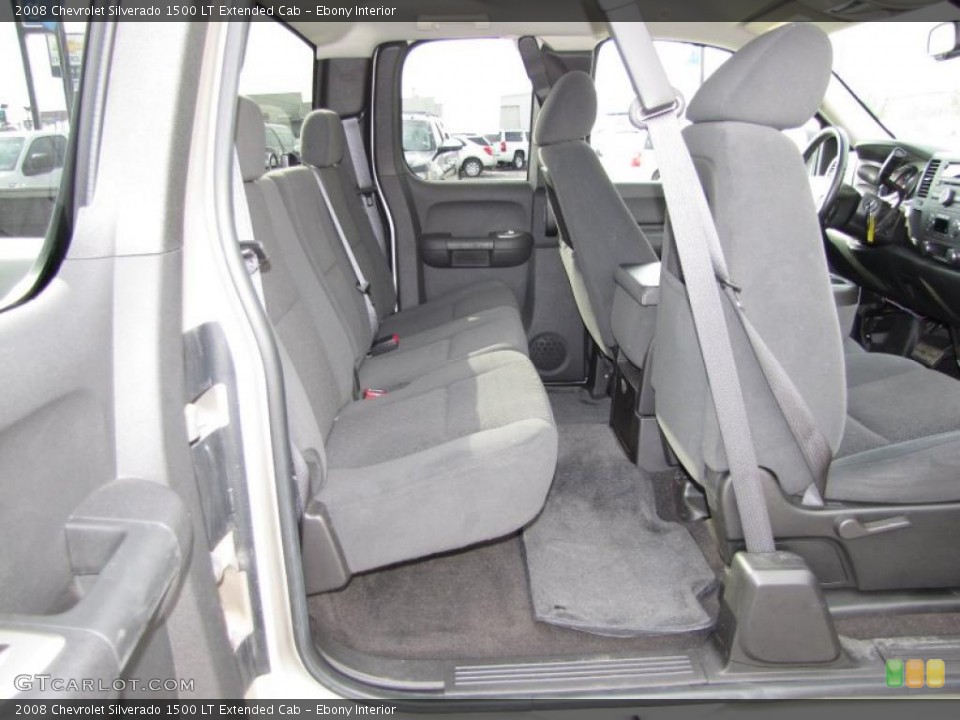 Ebony Interior Photo for the 2008 Chevrolet Silverado 1500 LT Extended Cab #45981107