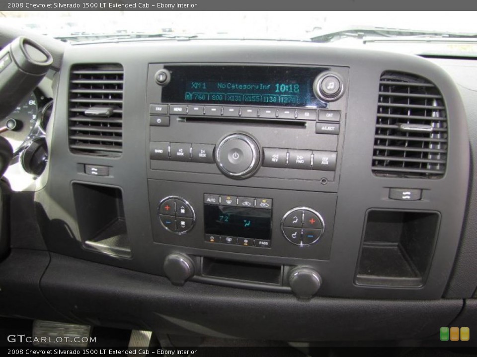 Ebony Interior Controls for the 2008 Chevrolet Silverado 1500 LT Extended Cab #45981158