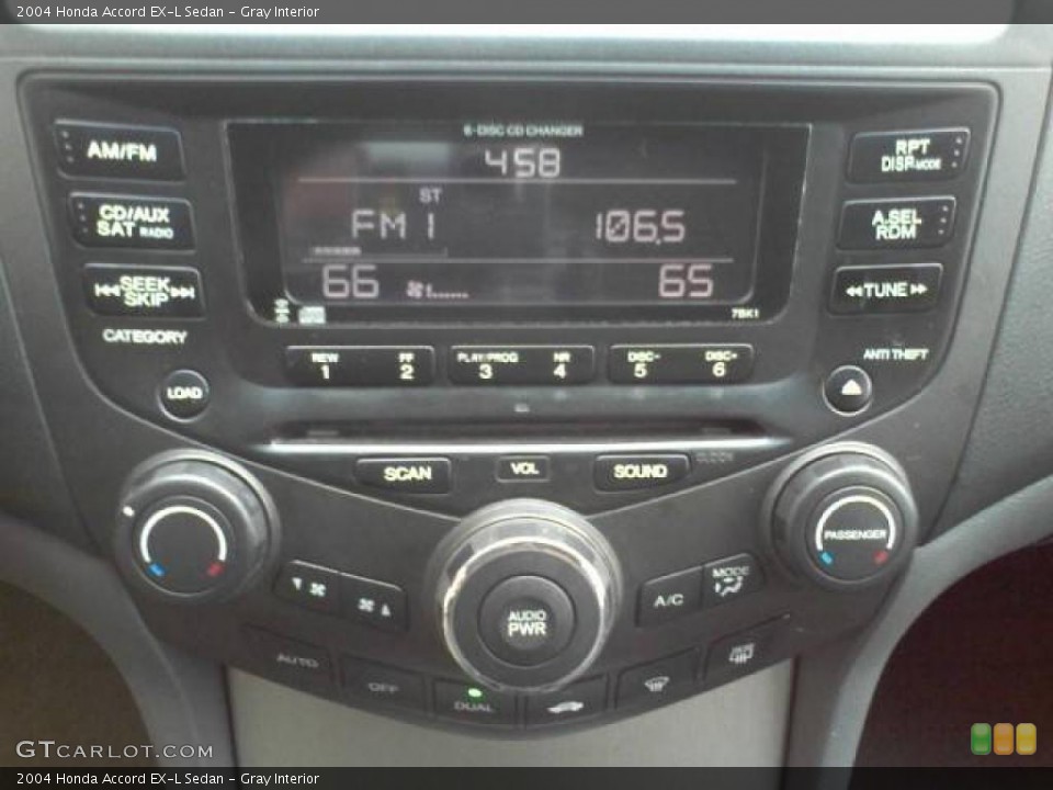 Gray Interior Controls for the 2004 Honda Accord EX-L Sedan #45981572