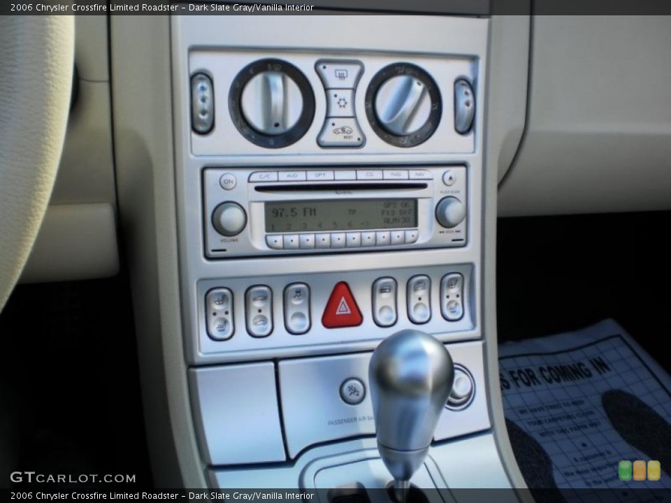 Dark Slate Gray/Vanilla Interior Controls for the 2006 Chrysler Crossfire Limited Roadster #45982823