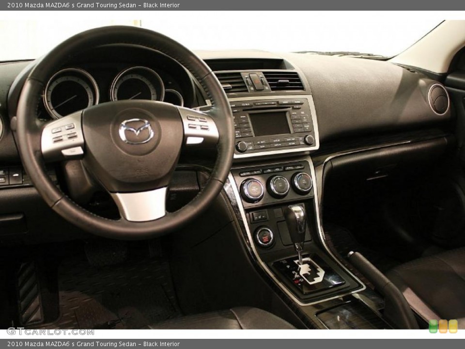 Black Interior Dashboard for the 2010 Mazda MAZDA6 s Grand Touring Sedan #45983516