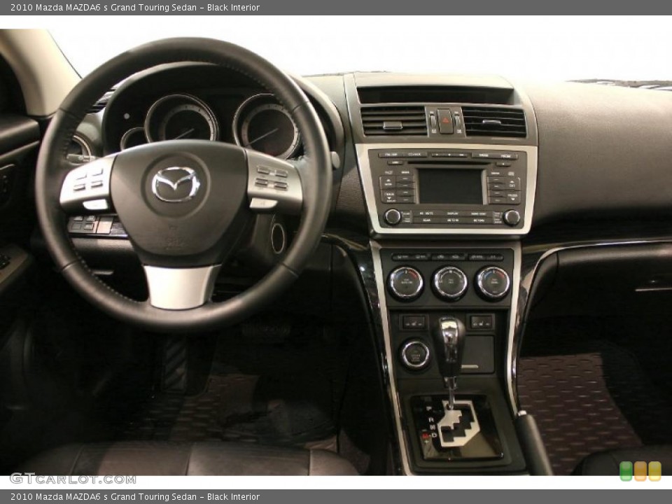 Black Interior Dashboard for the 2010 Mazda MAZDA6 s Grand Touring Sedan #45983699
