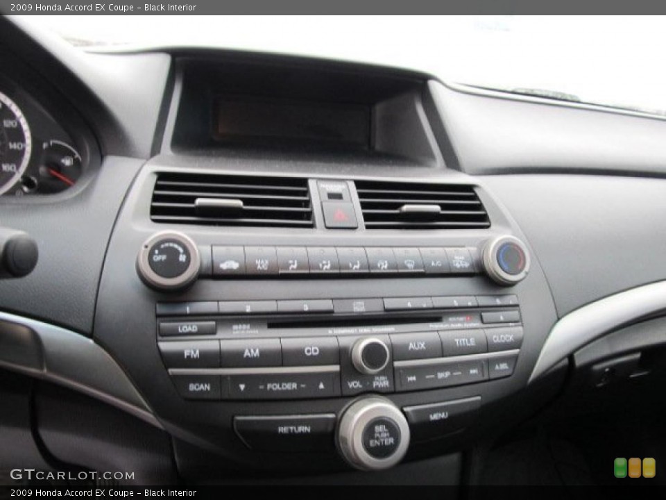 Black Interior Controls for the 2009 Honda Accord EX Coupe #45985586