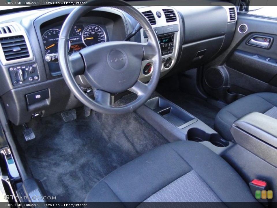 Ebony Interior Prime Interior for the 2009 GMC Canyon SLE Crew Cab #45987881
