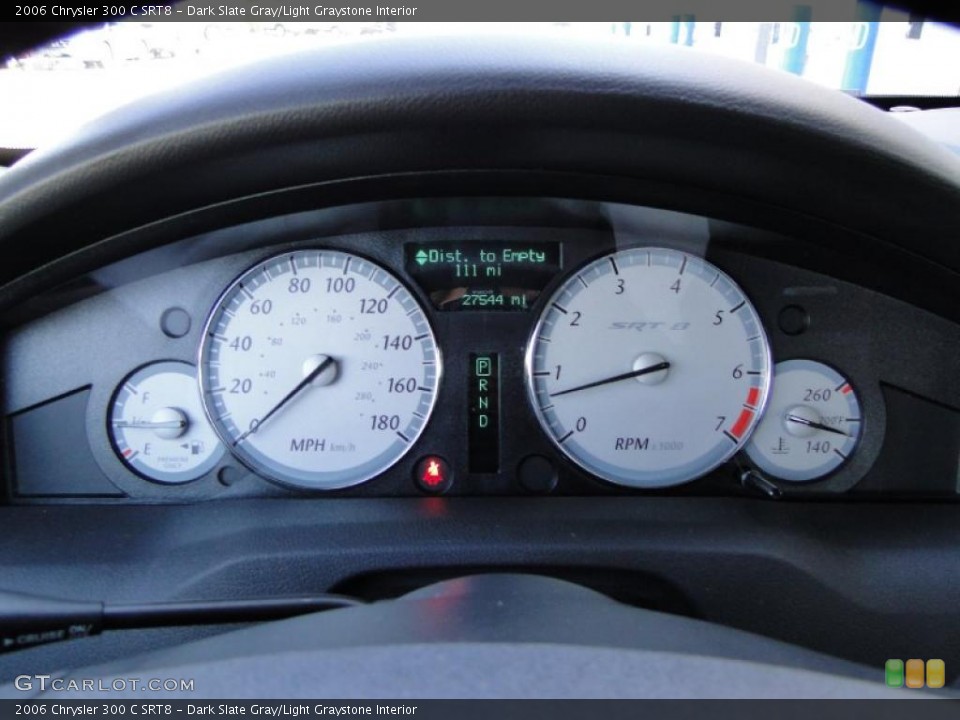 Dark Slate Gray/Light Graystone Interior Gauges for the 2006 Chrysler 300 C SRT8 #45987929