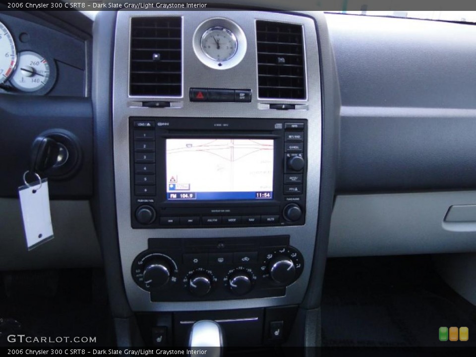 Dark Slate Gray/Light Graystone Interior Controls for the 2006 Chrysler 300 C SRT8 #45987953