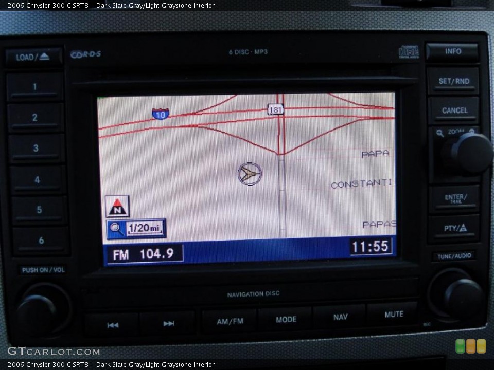 Dark Slate Gray/Light Graystone Interior Navigation for the 2006 Chrysler 300 C SRT8 #45987971