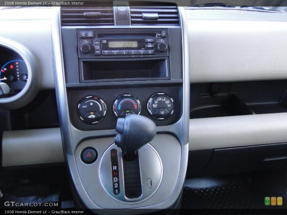 Gray/Black Interior Controls for the 2008 Honda Element LX #45987986
