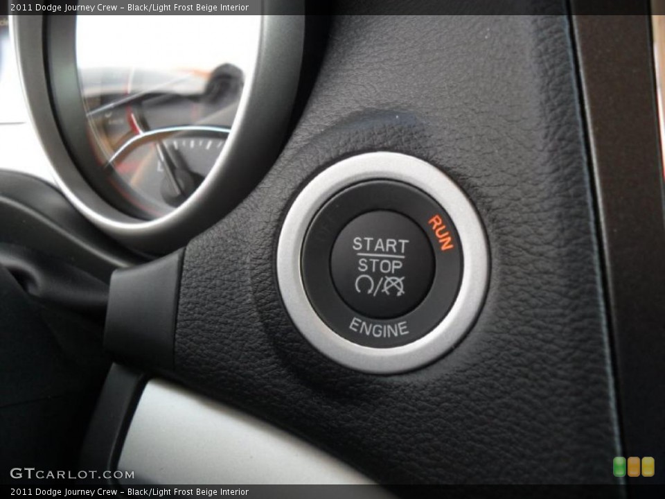 Black/Light Frost Beige Interior Controls for the 2011 Dodge Journey Crew #45989126