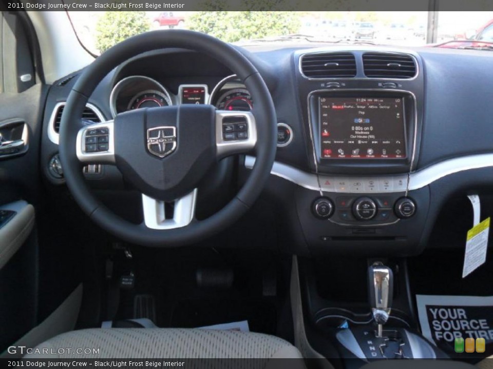 Black/Light Frost Beige Interior Dashboard for the 2011 Dodge Journey Crew #45989180