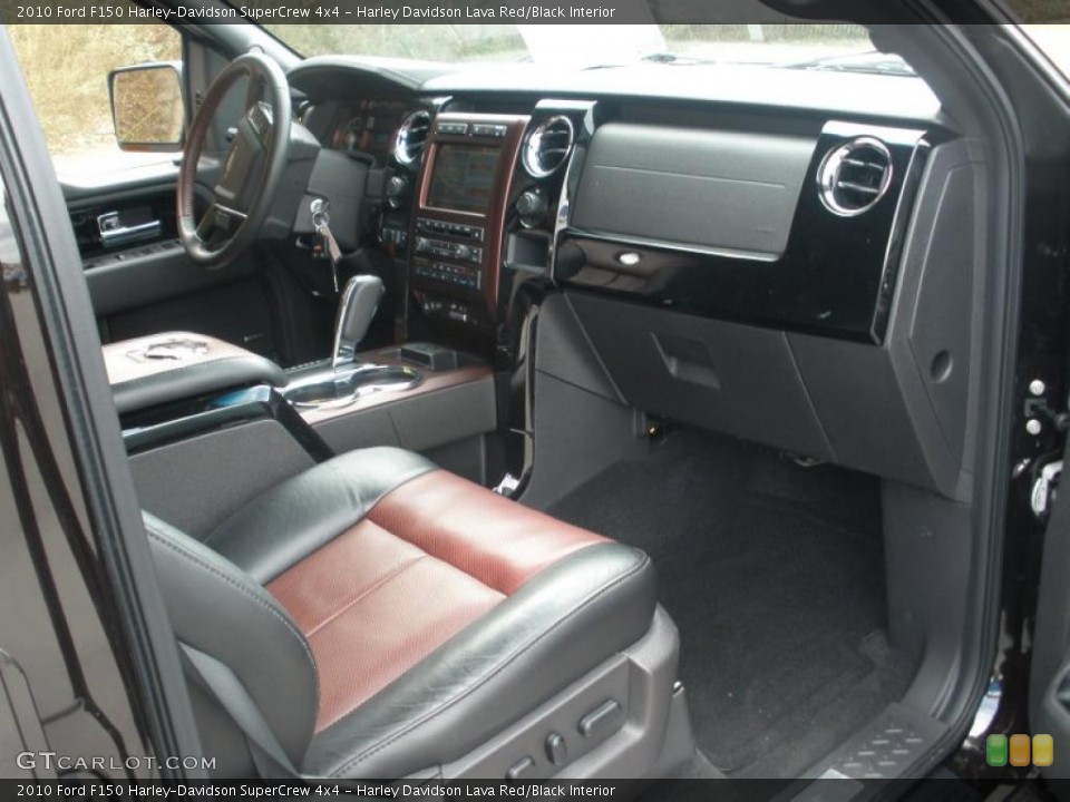 Harley Davidson Lava Red/Black Interior Photo for the 2010 Ford F150 Harley-Davidson SuperCrew 4x4 #45994796
