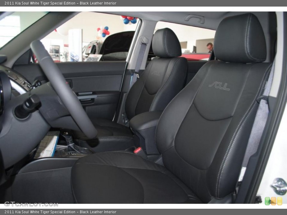 Black Leather Interior Photo for the 2011 Kia Soul White Tiger Special Edition #46005112