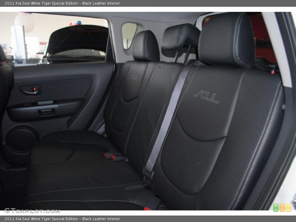 Black Leather Interior Photo for the 2011 Kia Soul White Tiger Special Edition #46005121