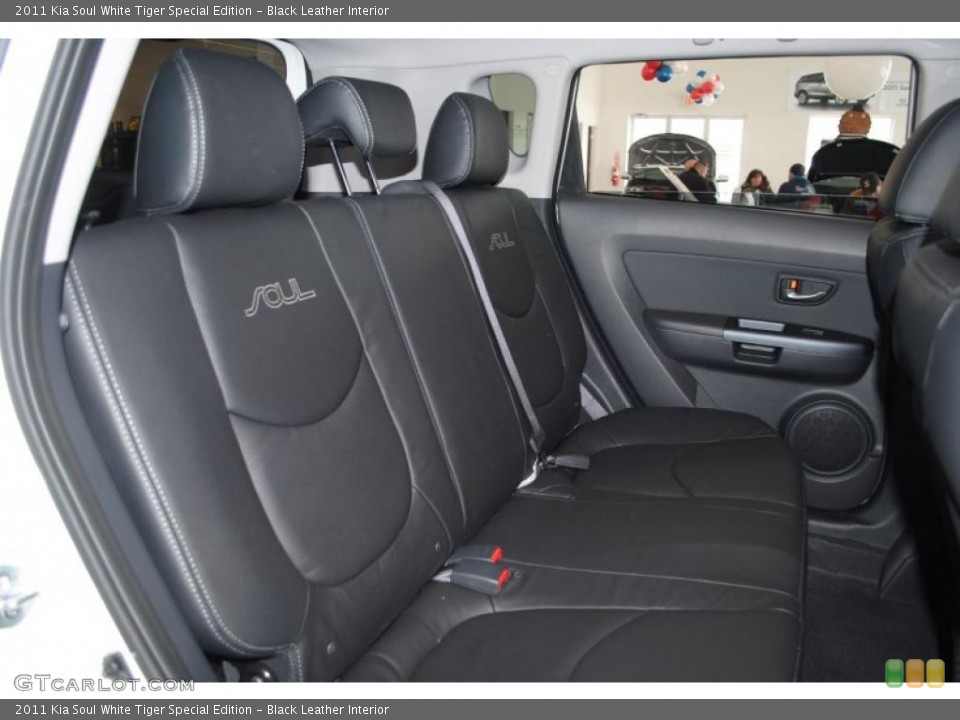 Black Leather Interior Photo for the 2011 Kia Soul White Tiger Special Edition #46005133