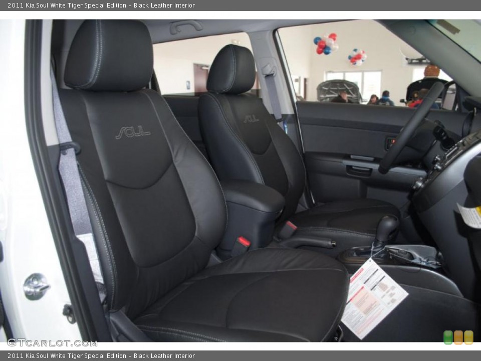 Black Leather Interior Photo for the 2011 Kia Soul White Tiger Special Edition #46005145
