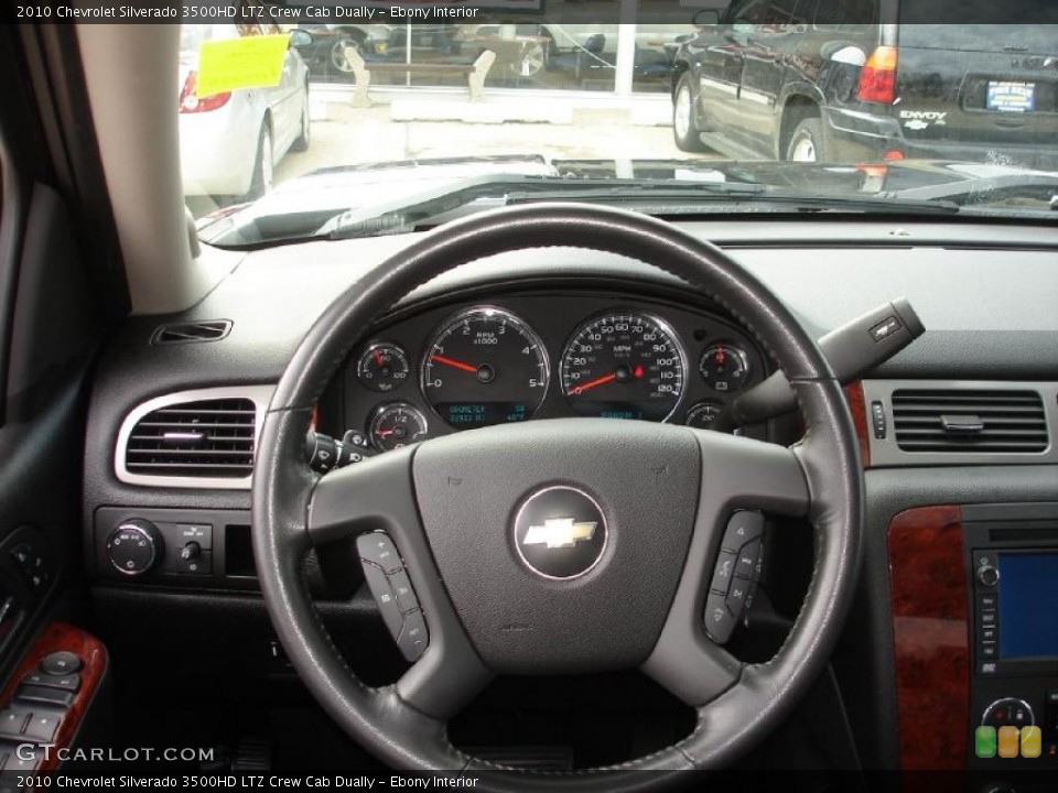 Ebony Interior Steering Wheel for the 2010 Chevrolet Silverado 3500HD LTZ Crew Cab Dually #46005832