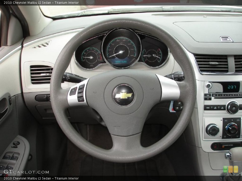 Titanium Interior Steering Wheel for the 2010 Chevrolet Malibu LS Sedan #46006262