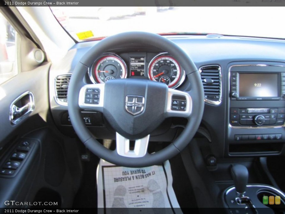 Black Interior Steering Wheel for the 2011 Dodge Durango Crew #46006730