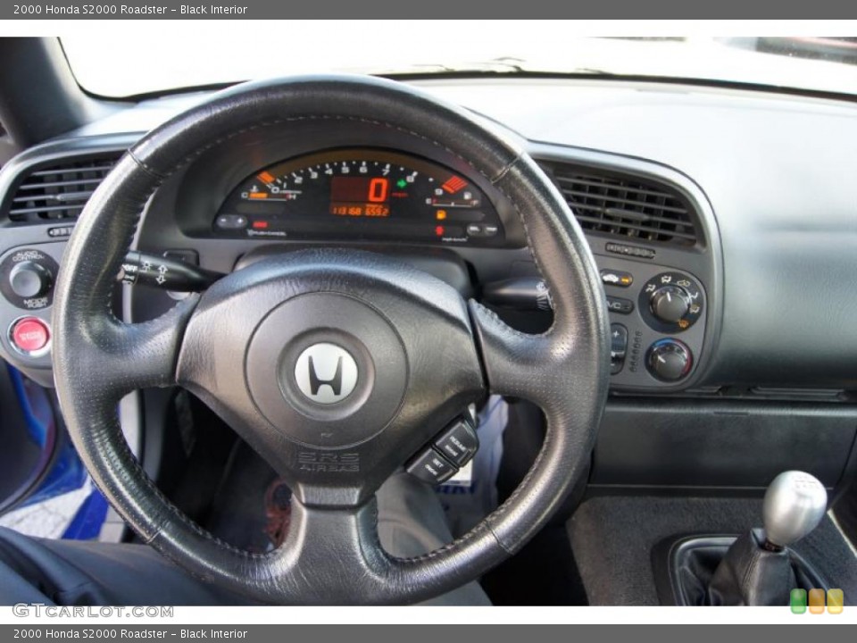 Black Interior Steering Wheel for the 2000 Honda S2000 Roadster #46007645