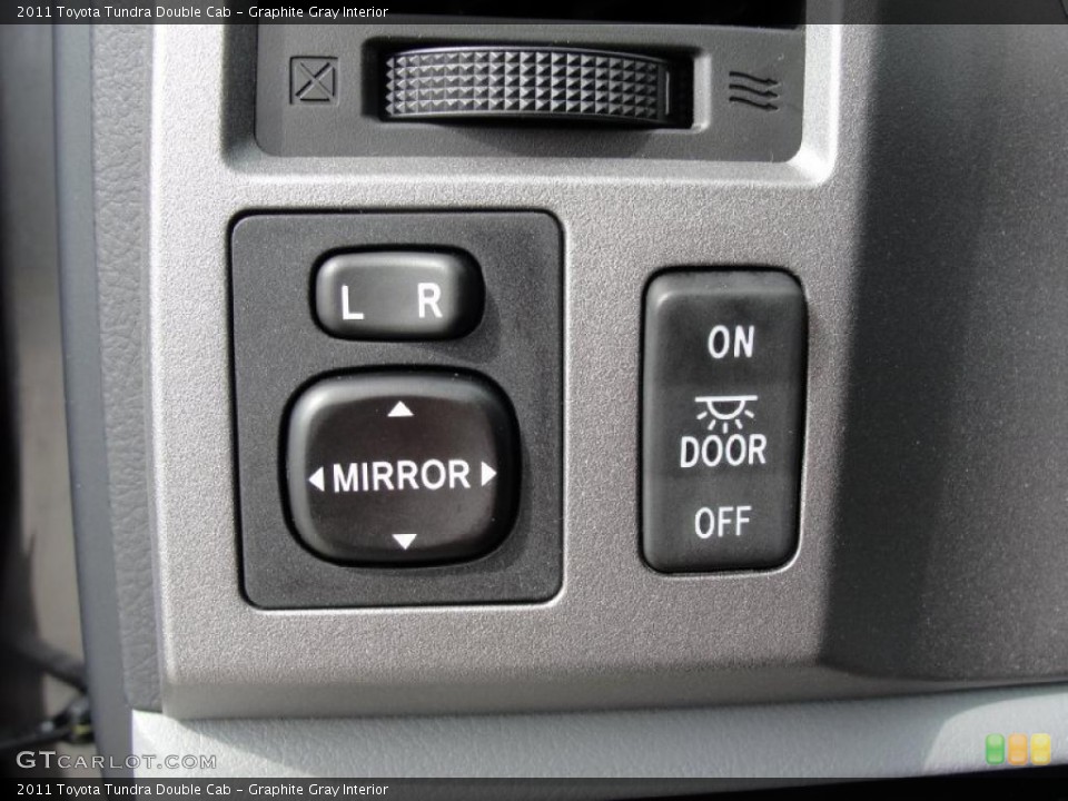 Graphite Gray Interior Controls for the 2011 Toyota Tundra Double Cab #46009382