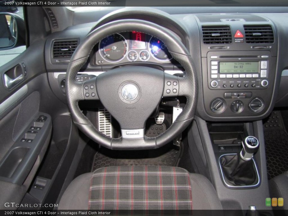Interlagos Plaid Cloth Interior Controls for the 2007 Volkswagen GTI 4 Door #46011694
