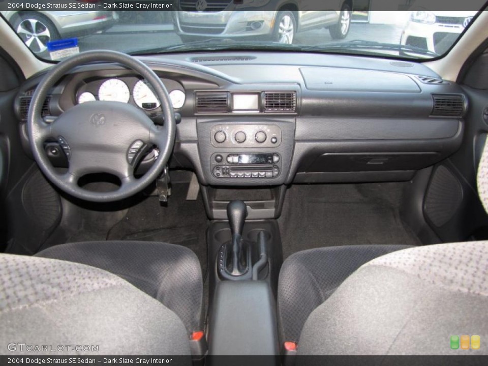 Dark Slate Gray Interior Dashboard for the 2004 Dodge Stratus SE Sedan #46011823