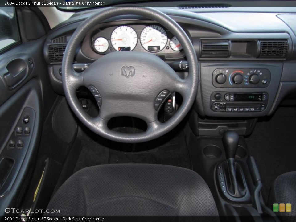 Dark Slate Gray Interior Dashboard for the 2004 Dodge Stratus SE Sedan #46011826