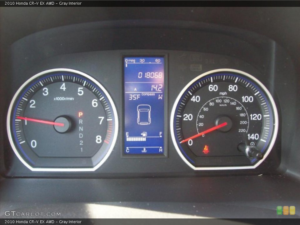 Gray Interior Gauges for the 2010 Honda CR-V EX AWD #46015648