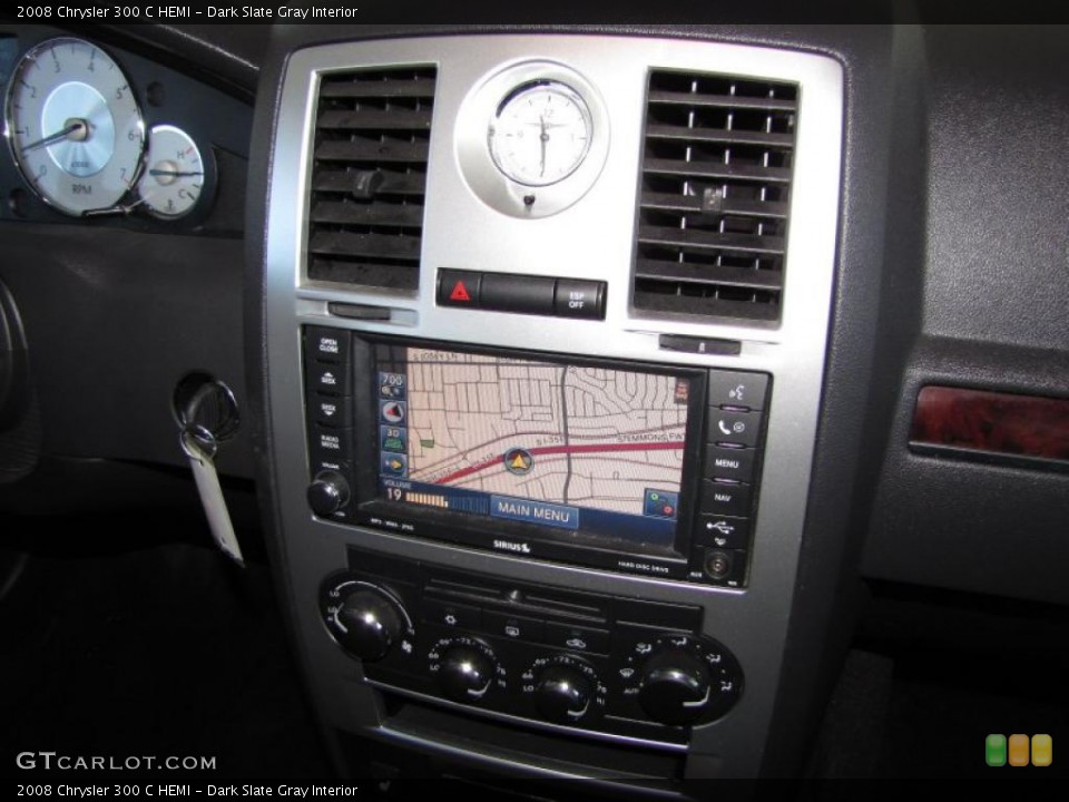 Dark Slate Gray Interior Controls for the 2008 Chrysler 300 C HEMI #46016734