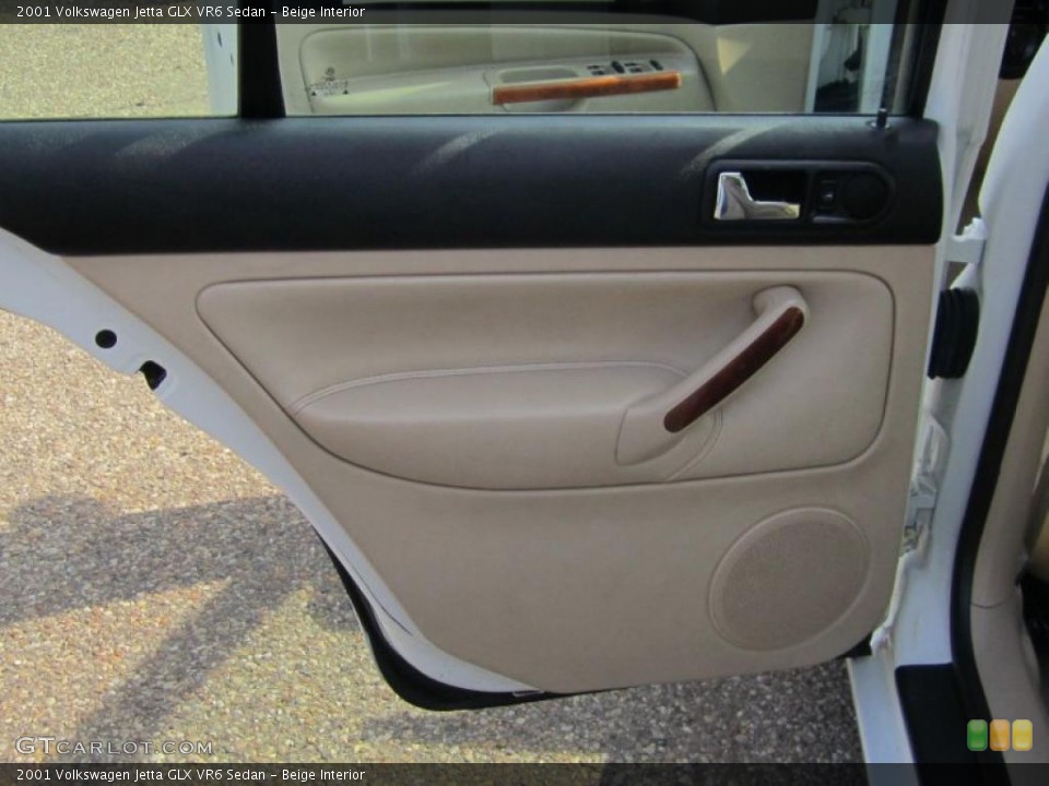 Beige Interior Door Panel for the 2001 Volkswagen Jetta GLX VR6 Sedan #46019140