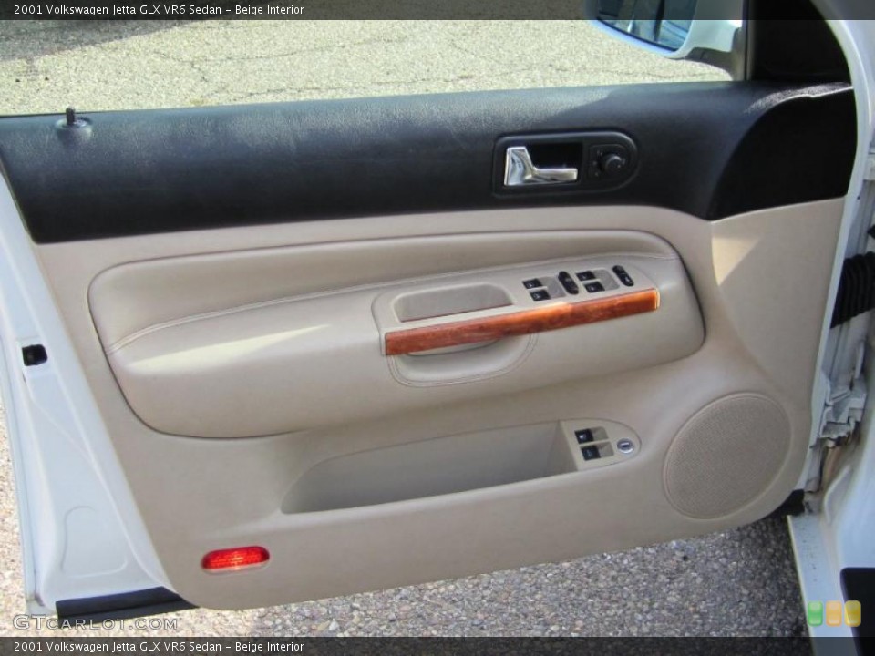 Beige Interior Door Panel for the 2001 Volkswagen Jetta GLX VR6 Sedan #46019158