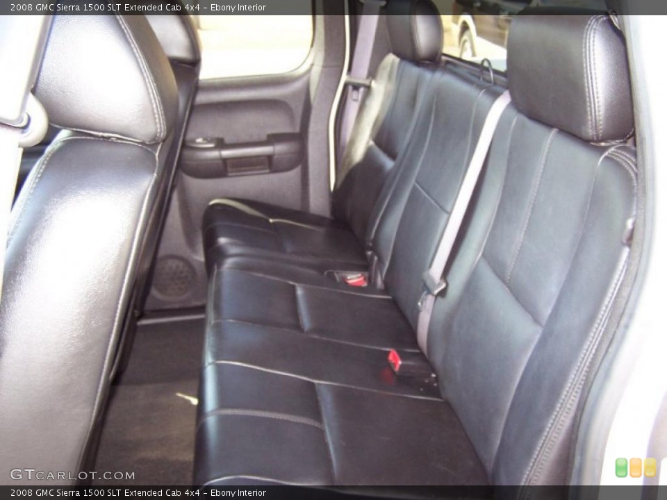 Ebony Interior Photo for the 2008 GMC Sierra 1500 SLT Extended Cab 4x4 #46019506