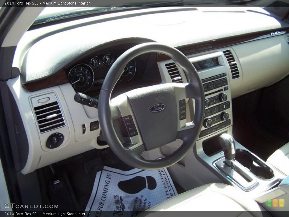 Medium Light Stone Interior Dashboard for the 2010 Ford Flex SEL #46019929