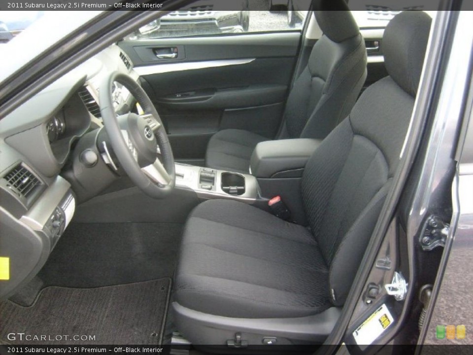 Off-Black Interior Photo for the 2011 Subaru Legacy 2.5i Premium #46021426