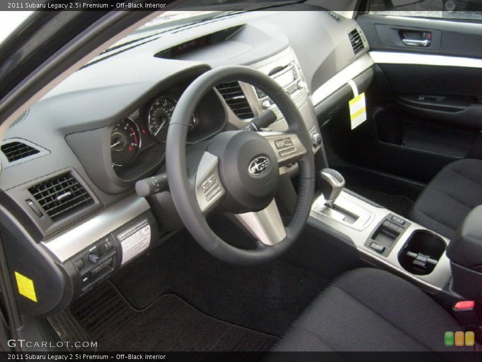 Off-Black Interior Photo for the 2011 Subaru Legacy 2.5i Premium #46021606