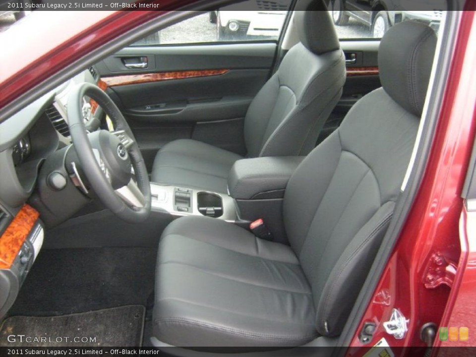 Off-Black Interior Photo for the 2011 Subaru Legacy 2.5i Limited #46021846