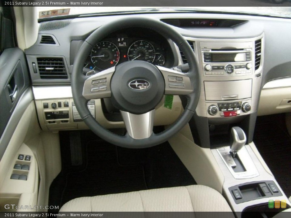 Warm Ivory Interior Dashboard for the 2011 Subaru Legacy 2.5i Premium #46021888
