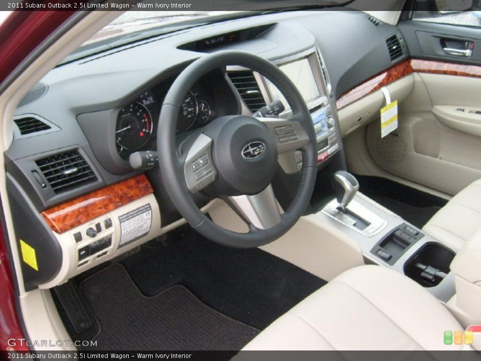 Warm Ivory Interior Photo for the 2011 Subaru Outback 2.5i Limited Wagon #46021981