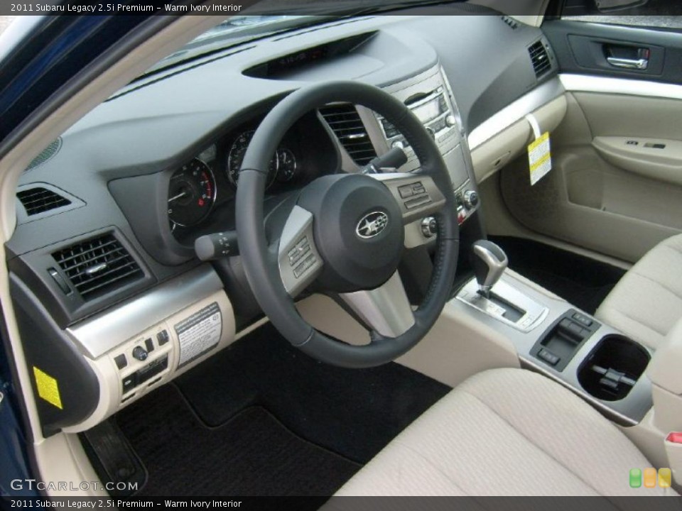 Warm Ivory Interior Photo for the 2011 Subaru Legacy 2.5i Premium #46021999