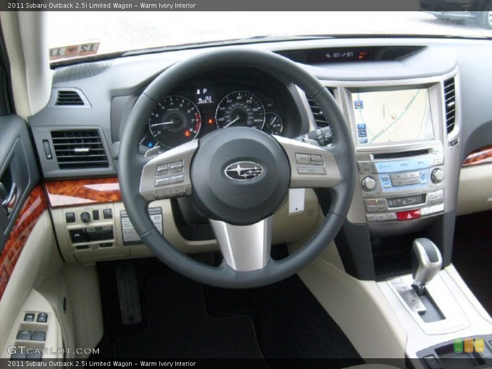 Warm Ivory Interior Dashboard for the 2011 Subaru Outback 2.5i Limited Wagon #46022014