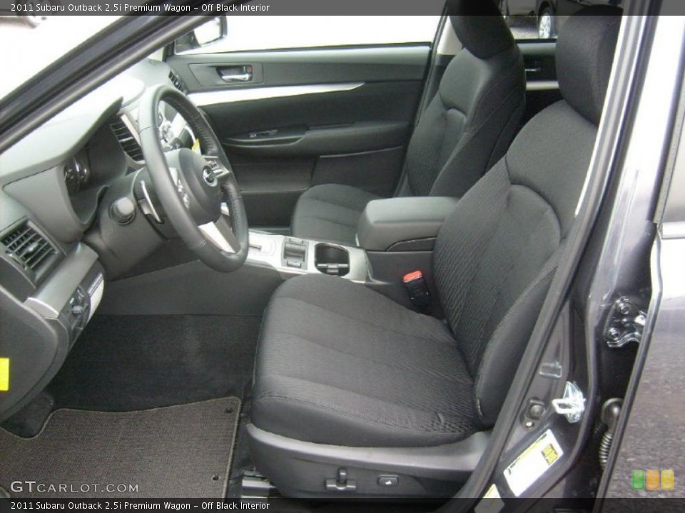 Off Black Interior Photo for the 2011 Subaru Outback 2.5i Premium Wagon #46022206