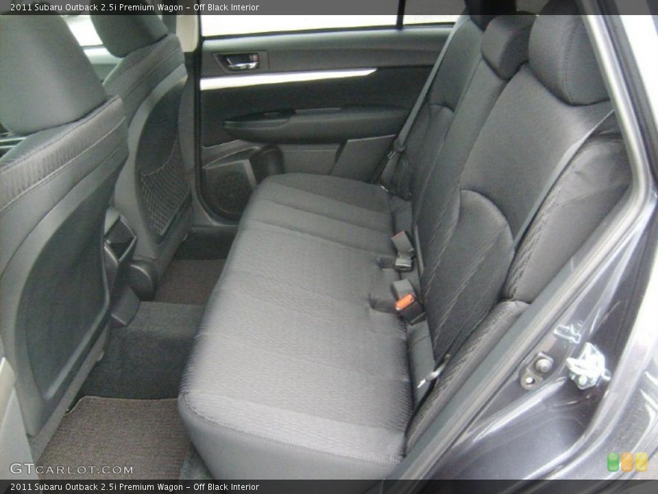 Off Black Interior Photo for the 2011 Subaru Outback 2.5i Premium Wagon #46022224