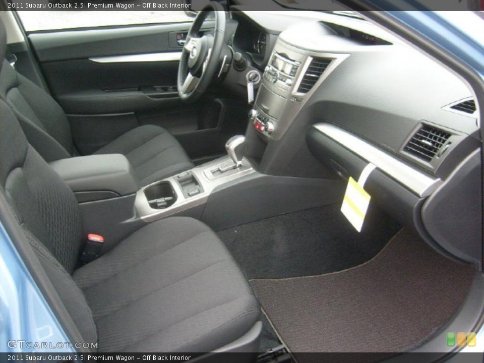Off Black Interior Photo for the 2011 Subaru Outback 2.5i Premium Wagon #46022515