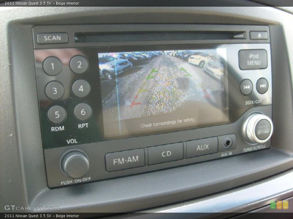 Beige Interior Controls for the 2011 Nissan Quest 3.5 SV #46022932