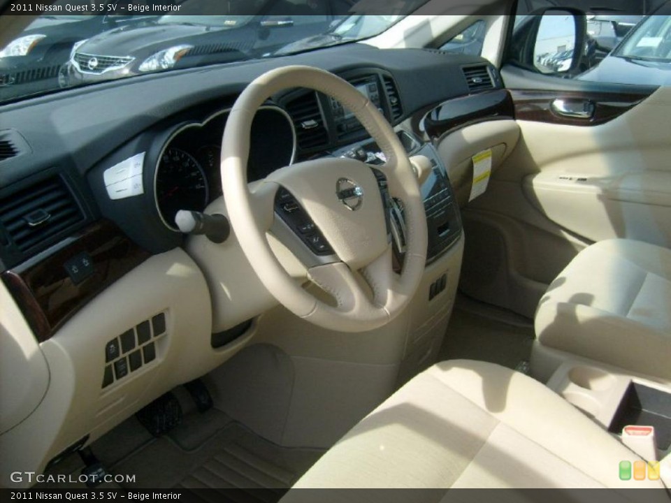 Beige Interior Dashboard for the 2011 Nissan Quest 3.5 SV #46023019