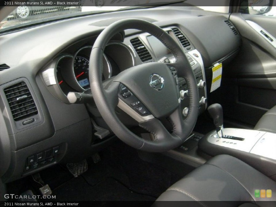 Black Interior Steering Wheel for the 2011 Nissan Murano SL AWD #46023052