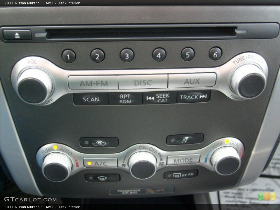 Black Interior Controls for the 2011 Nissan Murano SL AWD #46023097