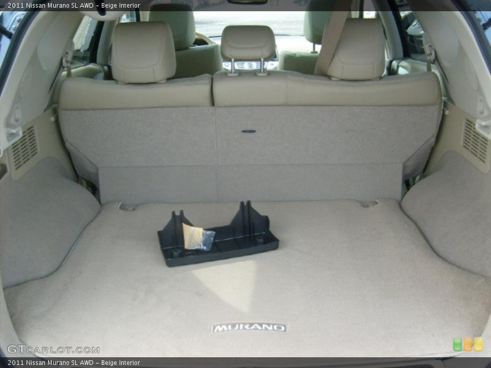 Beige Interior Trunk for the 2011 Nissan Murano SL AWD #46023193