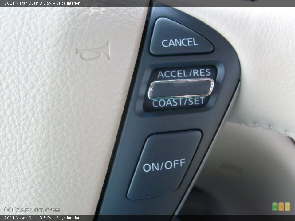 Beige Interior Controls for the 2011 Nissan Quest 3.5 SV #46023223